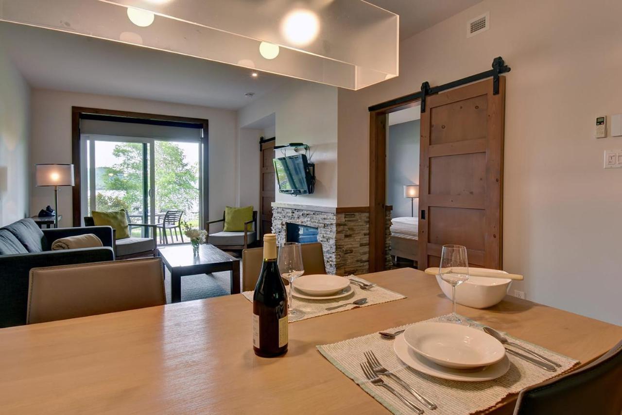 Quiet Condo On Ground Floor Steps To The Lake Lac-Superieur Exterior foto