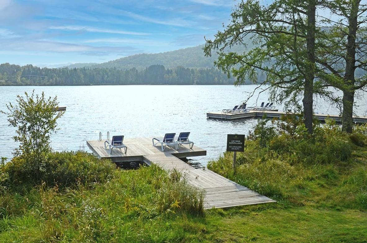 Quiet Condo On Ground Floor Steps To The Lake Lac-Superieur Exterior foto
